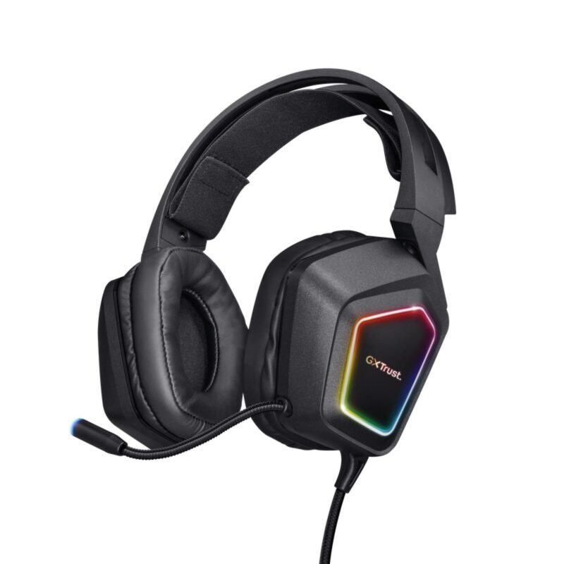 audifono trust gamer gxt 450 blizz 7.1 surround rgb + r6s — vista 3