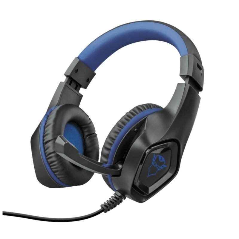 audifono trust gamer, microfono plegable, diadema ajustable, 1m cable jack 3.5. — vista 3