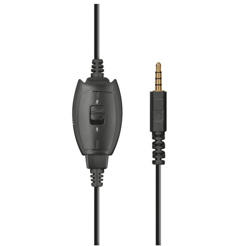 audifono trust gamer, microfono plegable, diadema ajustable, 1m cable jack 3.5. — vista 6