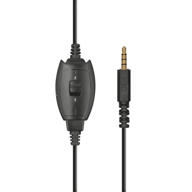 audifono trust gxt 404 gamer, microfono plegable, diadema ajustable, 1m cable jack 3.5. — vista 6
