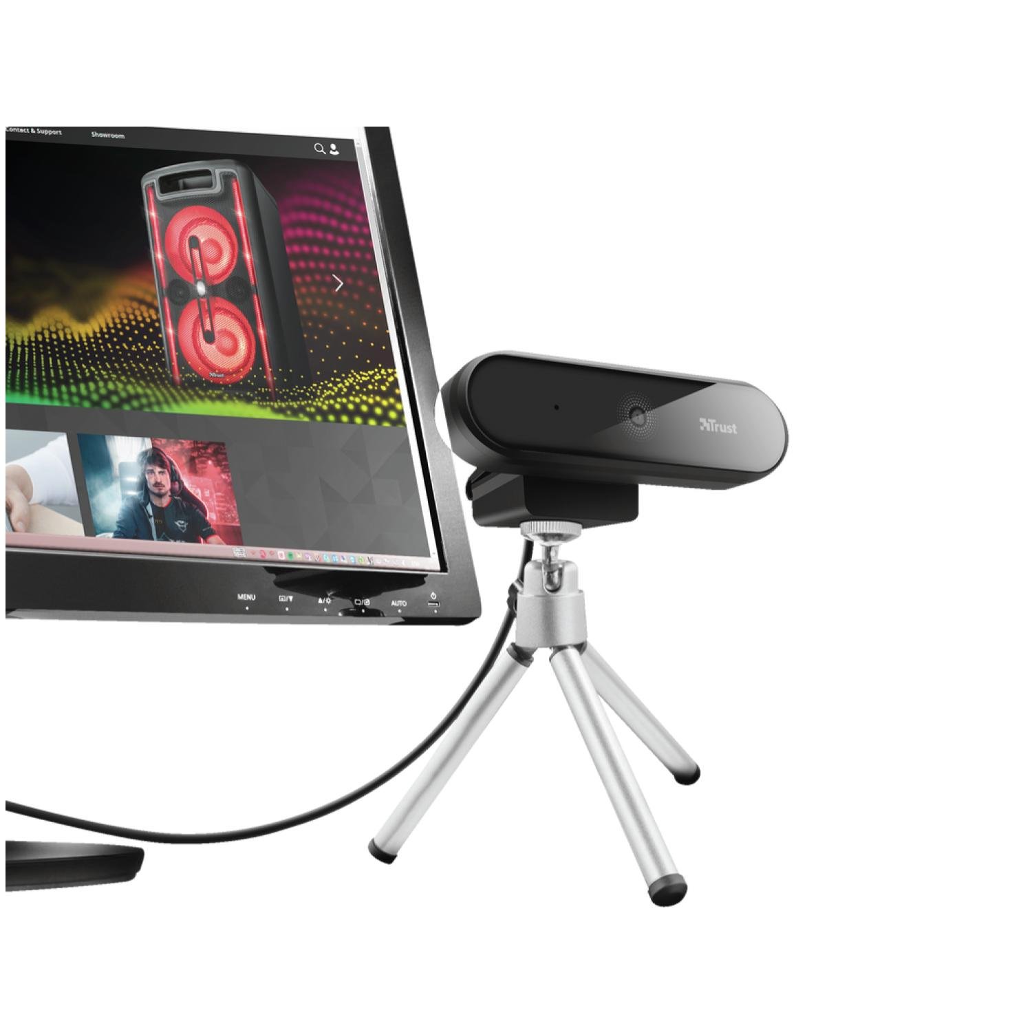 camara web trust tyro full hd 30fps black camara web trust tyro full hd 30fps black