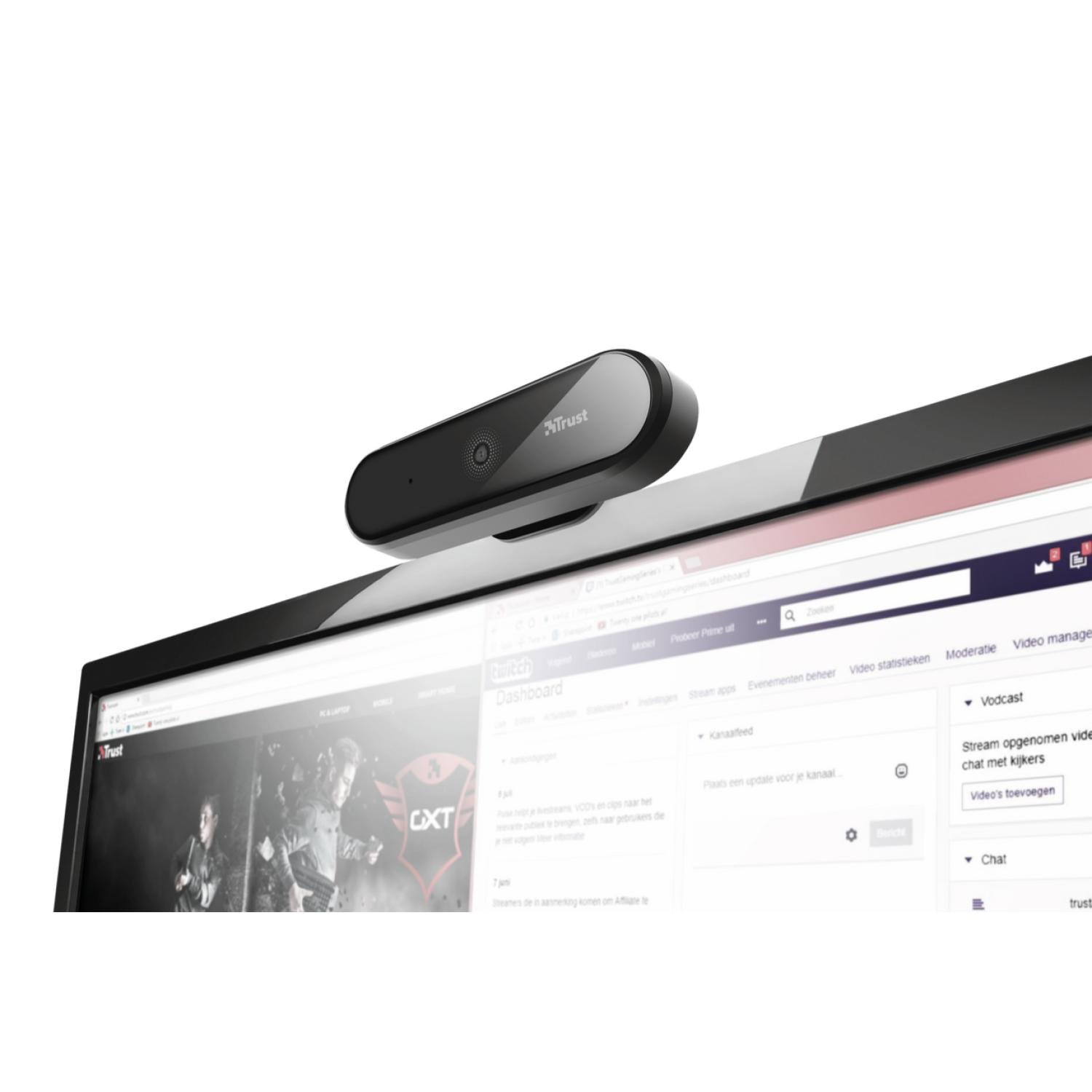 camara web trust tyro full hd 30fps black camara web trust tyro full hd 30fps black