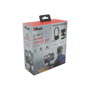 camara web trust 720p hd con usb,audifono y microfono headset usb, camara con agarre clip, compatible windows y mac.