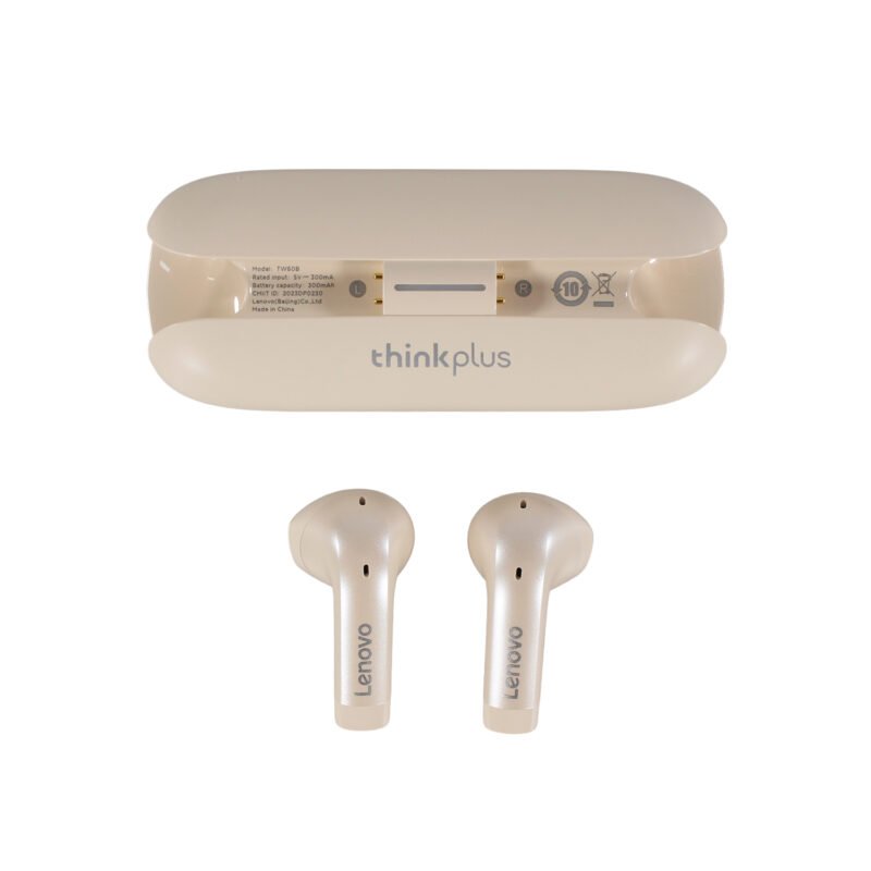 audifono lenovo bt v5.3, carga tipo c, 13mm, distancia 10m, 5 7h musica/conversacion. stone whiten 827 — vista 6
