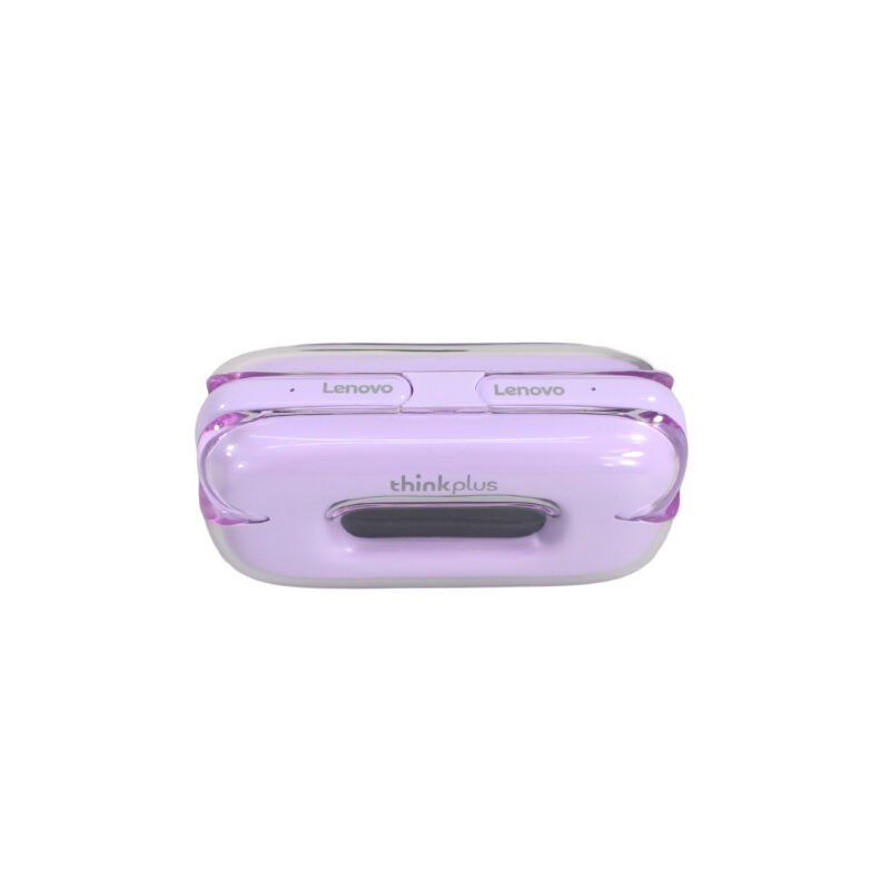 audifono lenovo twins bt v5.3, 4 colores, pantalla led, 4h reproduccion, carga 250mah. purple — vista 2