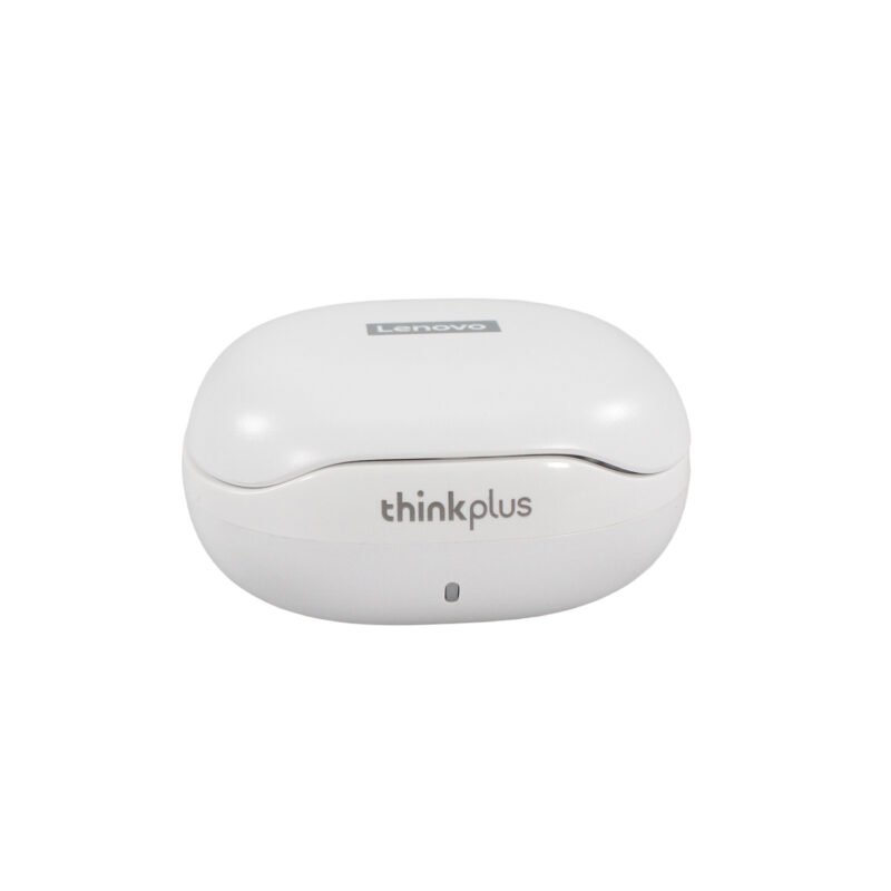 audifono lenovo twins bt v5.2, impermeable ipx4, microfono hd, bateria 350mah, diseÑo ergonomico.white — vista 2