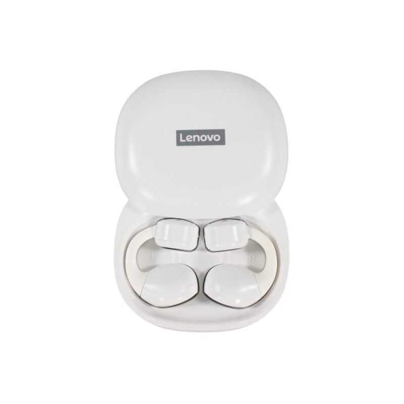 audifono lenovo twins bt v5.2, impermeable ipx4, microfono hd, bateria 350mah, diseÑo ergonomico.white — vista 3