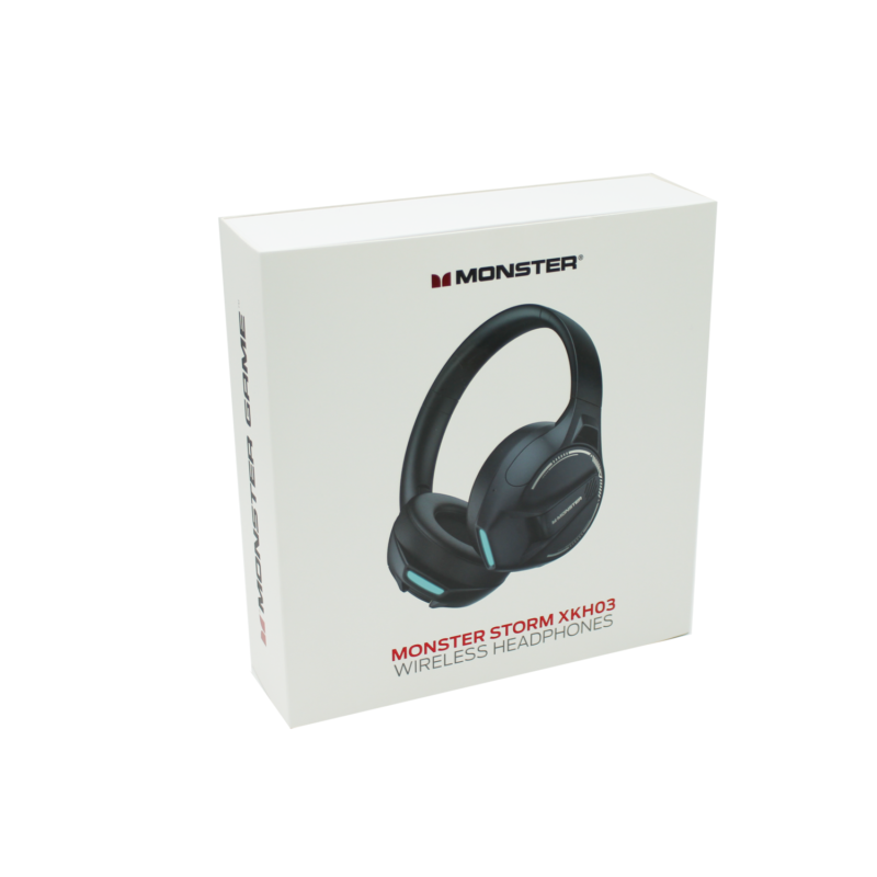 audifono monster bt v5.3, 600mah, 25h uso, carga rapida, diseÑo ajustable y plegable. black — vista 3