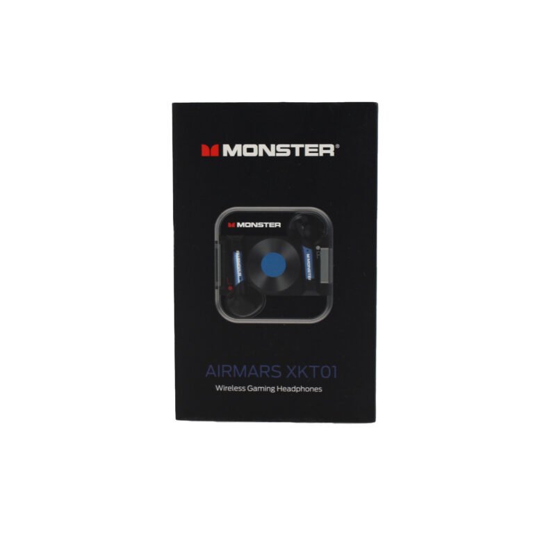 audifono monster, bt v5.2, manos libres, 20h, resistentes a salpicaduras, estuche de carga. black — vista 4