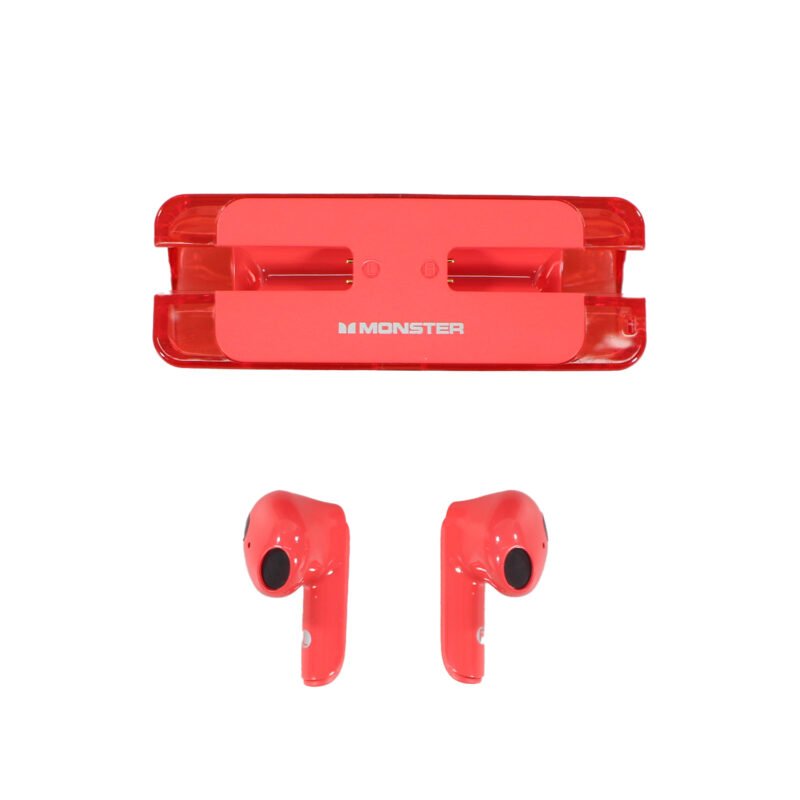 audifono monster bt v5.3 uso continuo 5 hrs red — vista 3