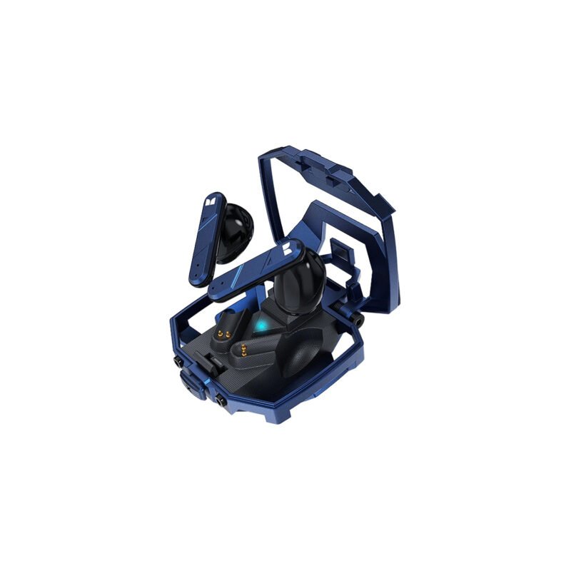 audifono monster inalambricos, bt v5.2, carga tipo c, 10m alcance, 13mm diametro. blue — vista 3