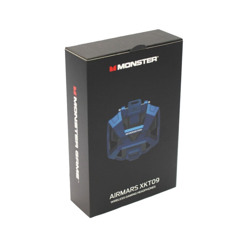 audifono monster inalambricos, bt v5.2, carga tipo c, 10m alcance, 13mm diametro. blue — vista 5