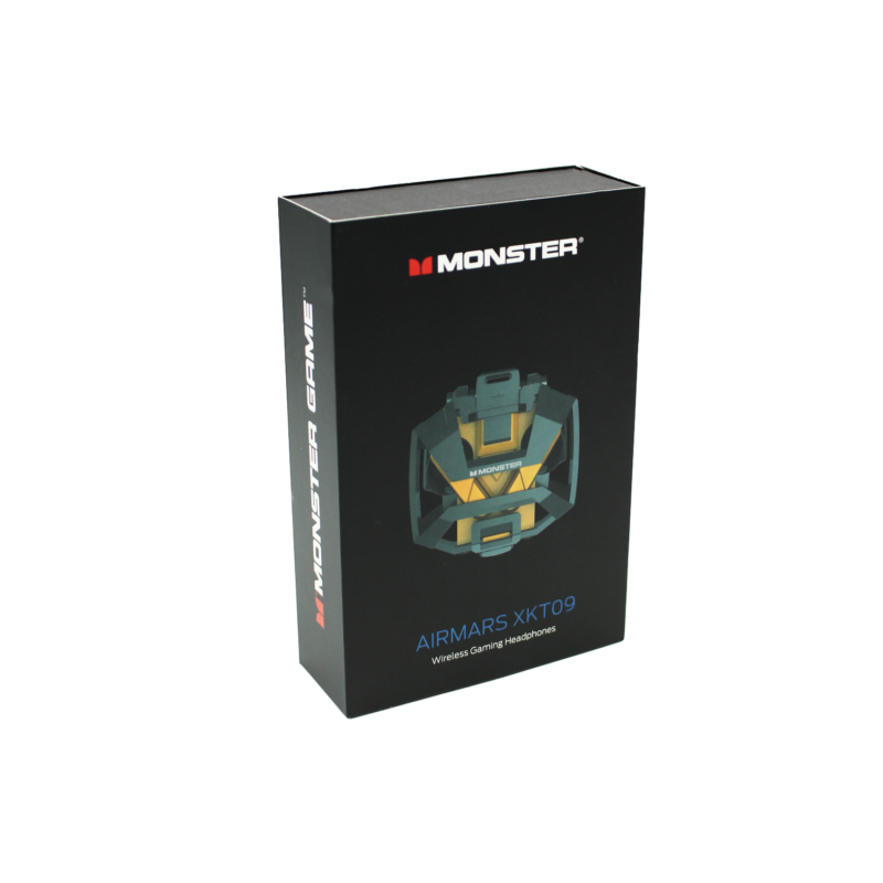 audifono monster inalambricos, bt v5.2, carga tipo c, 10m alcance, 13mm diametro. yellow — vista 5