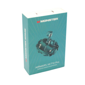 audifono monster inalambricos, bt v5.3, resistente a salpicaduras, carga rapida, estuche 300mah, 5 horas musica. green