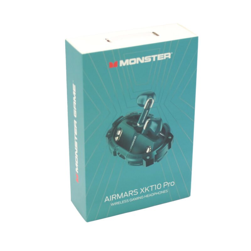 audifono monster inalambricos, bt v5.3, resistente a salpicaduras, carga rapida, estuche 300mah, 5 horas musica. green
