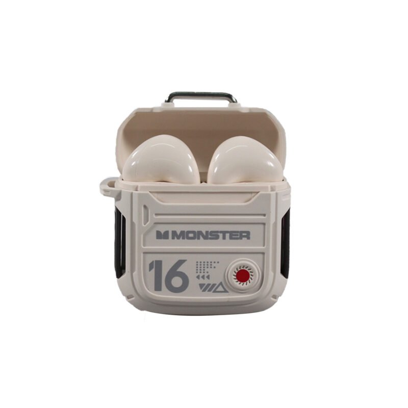 audifono monster bt v5.3 uso continuo 4 hrs beige — vista 4
