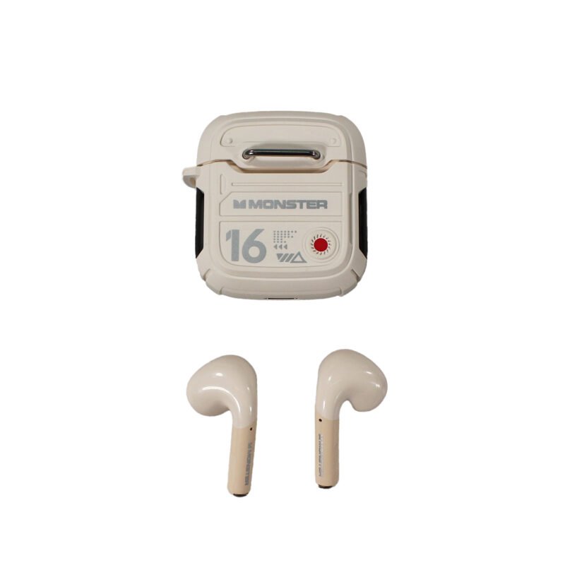 audifono monster bt v5.3 uso continuo 4 hrs beige — vista 5