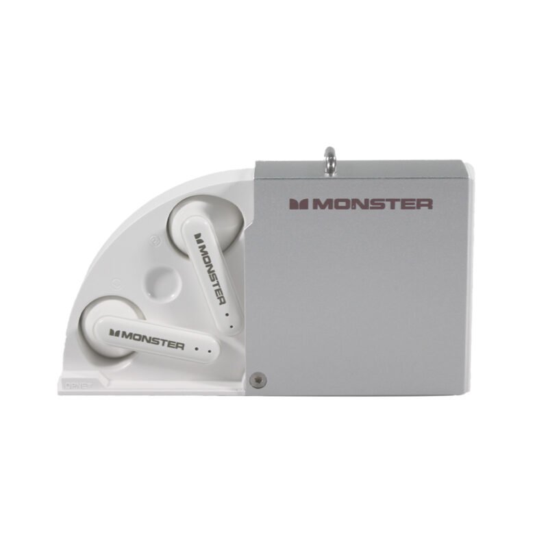 audifono monster bt v5.3 3.7v/30mah tipo c silver — vista 3