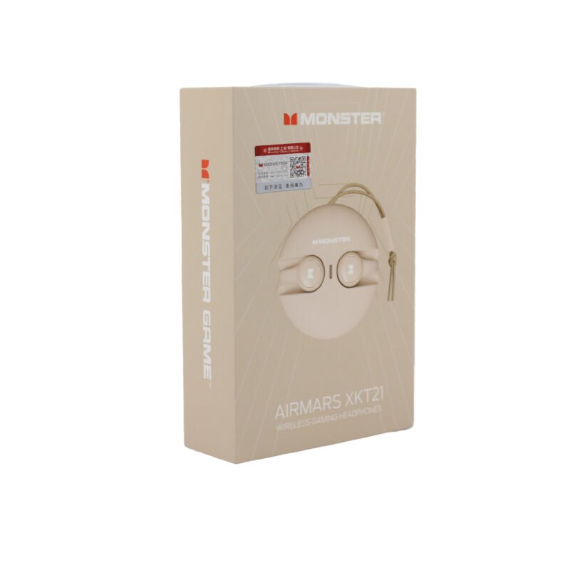 audifono monster bt v5.3 uso continuo 4hrs beige — vista 2