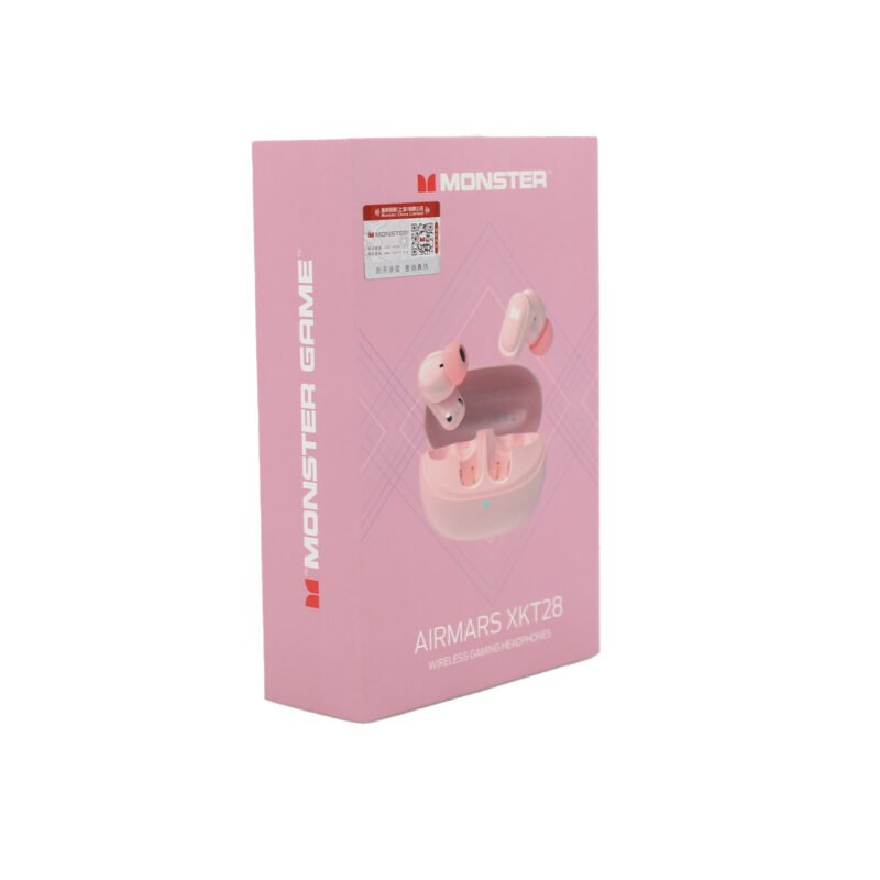 audifono monster bt v5.4 carga tipo c pink — vista 2