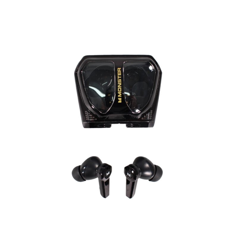 audifono monster bt v5.4 uso continuo 4hrs carga tipo c black — vista 4
