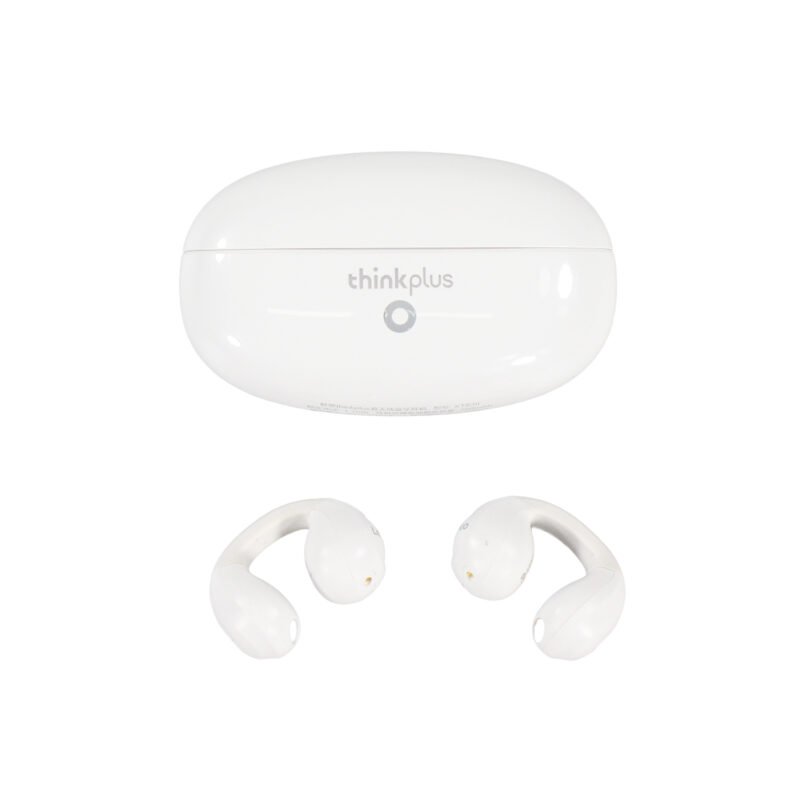 audifono lenovo de conduccion, bt v5, 35h duracion, sonido hifi, toque inteligente.white — vista 3