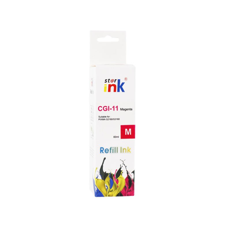 botella tinta starink compatible canon gi 11m magenta 60ml