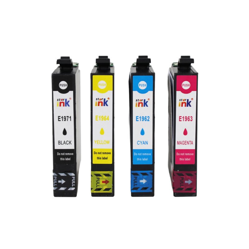 pack cartucho tinta 4 colores starink compatible epson xp 20/101/104/201/204/401/ workforce xp 2512/2532. bk 14ml cl 13,5ml — vista 2