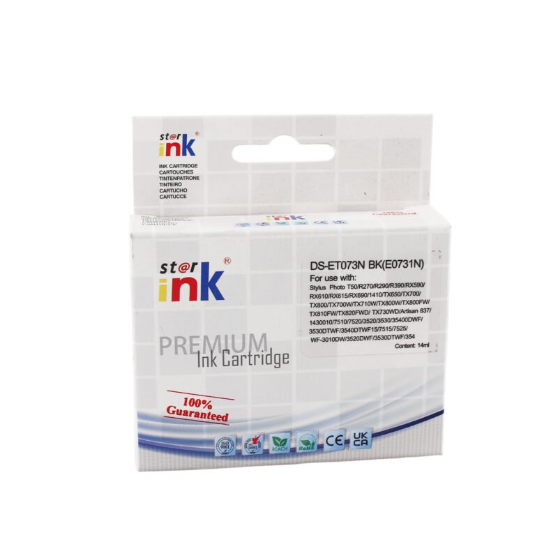 cartucho tinta starink compatible epson to 731 black 14ml