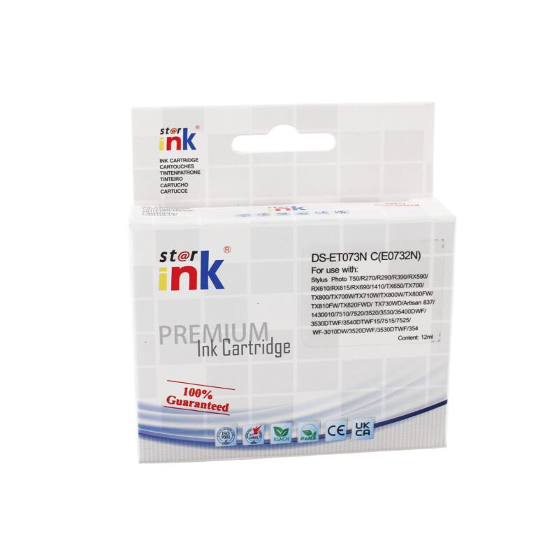 cartucho tinta starink compatible epson to 732 cyan 12ml