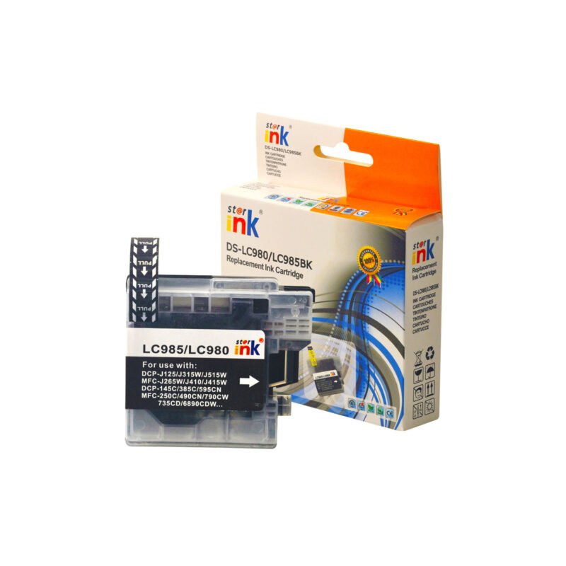 cartucho tinta starink compatible brother mfc290c/mfc290c/490cn /930cdn/670cdw /dcp145c/p165c/p185c black 18ml