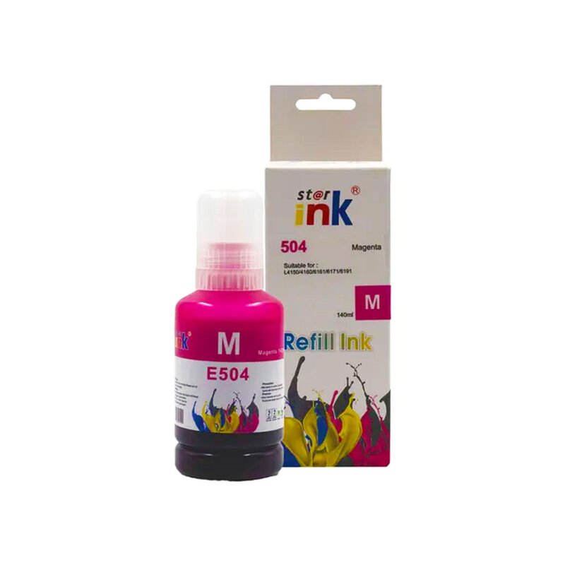 botella tinta starink compatible epson t504m magenta 70ml