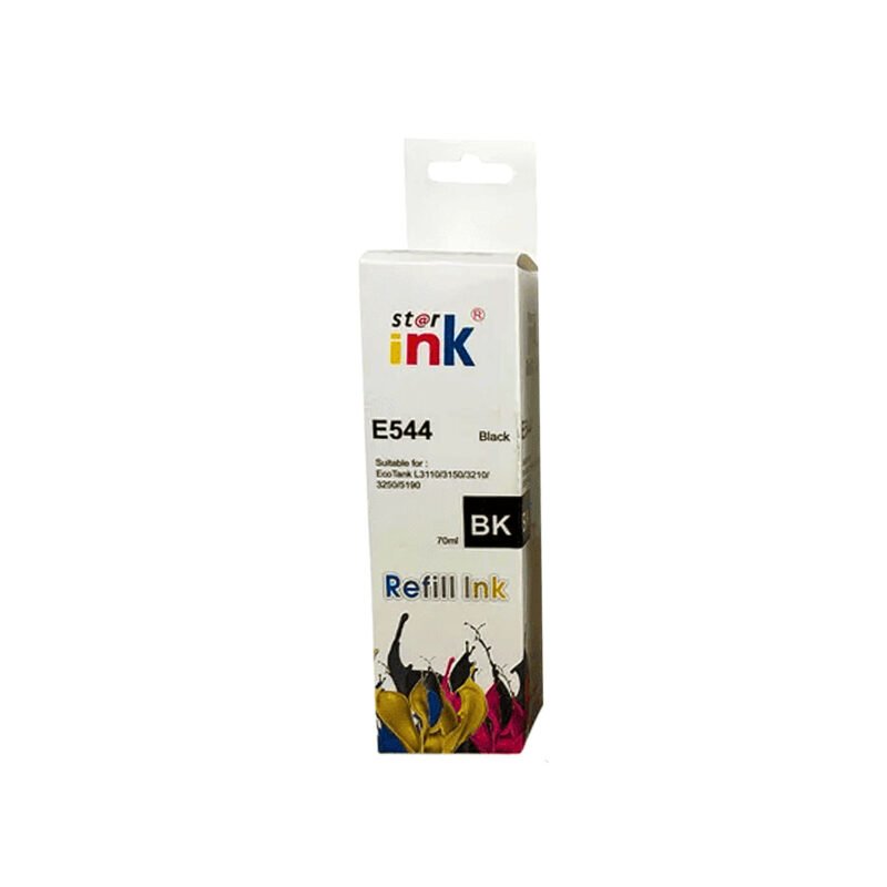 botella tinta starink compatible epson t544black black 70ml