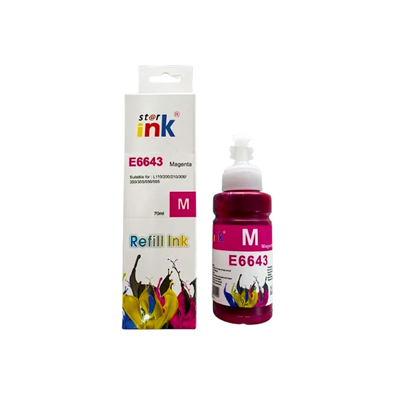 botella tinta starink compatible epson t664m magenta 70ml botella tinta starink compatible epson t664m magenta 70ml