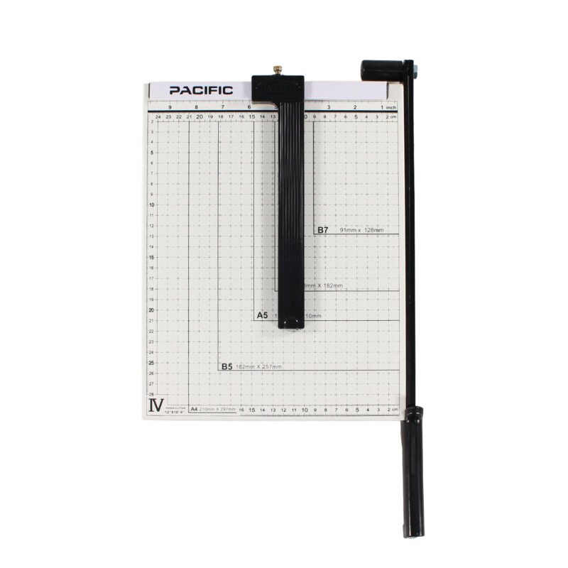 guillotina pacific a3, ajustador de medidas, auto prensado, corta 12 hojas, tamaÑo 12” x 15”. — vista 6