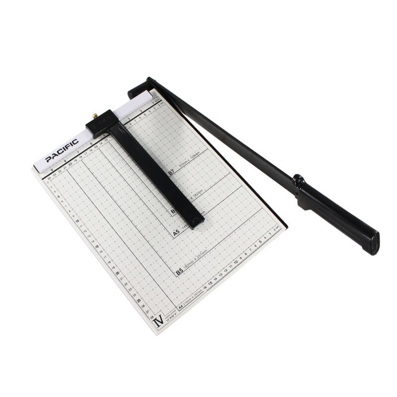 guillotina pacific a3, ajustador de medidas, auto prensado, corta 12 hojas, tamaÑo 12” x 15”. — vista 3