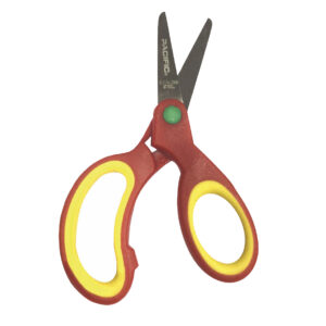 tijera de acero pacific inoxidable 5", mango ergonomico, alto rendimiento, ideal para oficina y escuela.