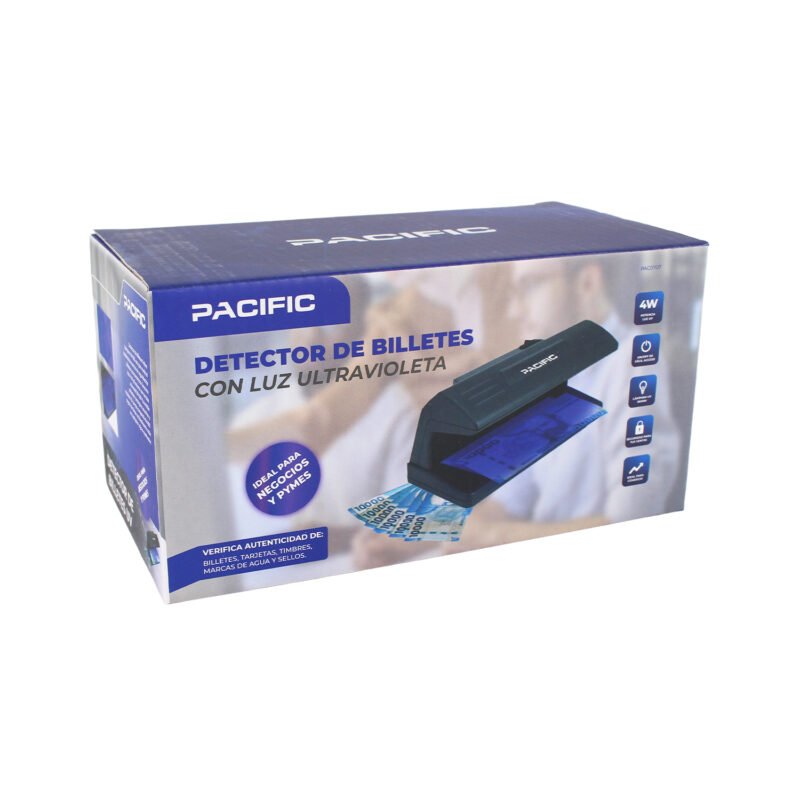 detector de billetes falsos ultravioleta pacific, luz uv 365nm, consumo 4w — vista 6