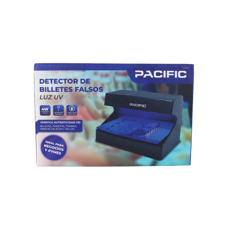 detector billetes pacific, lampara ultravioleta (uv), tubo fluorescente blb t5, consumo 4w, cable 220v. — vista 3