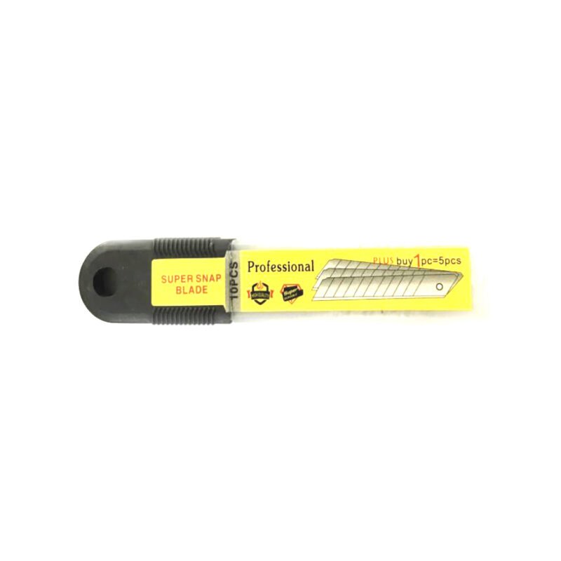 set 10 cuchillas para cartonero pacific, 10 unidades, para cuchillos de 16cm x 18mm, con guias para corte.