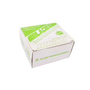 set 10 cuchillas para cartonero pacific, 10 unidades, para cuchillos de 16cm x 9mm, con guias para corte.