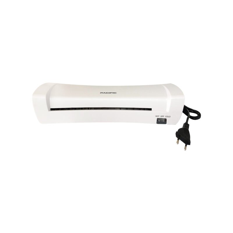 laminadora pacific a4 220w, espesor max. 0.5mm, ancho 230mm, frio y caliente