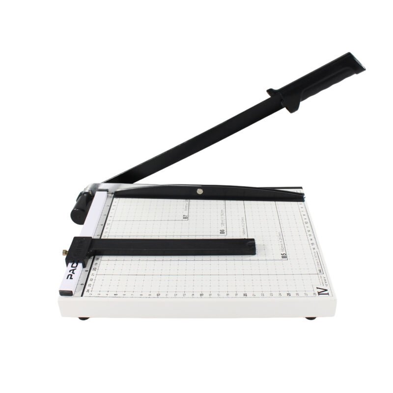 guillotina a4, 300x250mm, corta 12 hojas, base metalica, regleta paralela, empuÑadura ergonomica. — vista 4