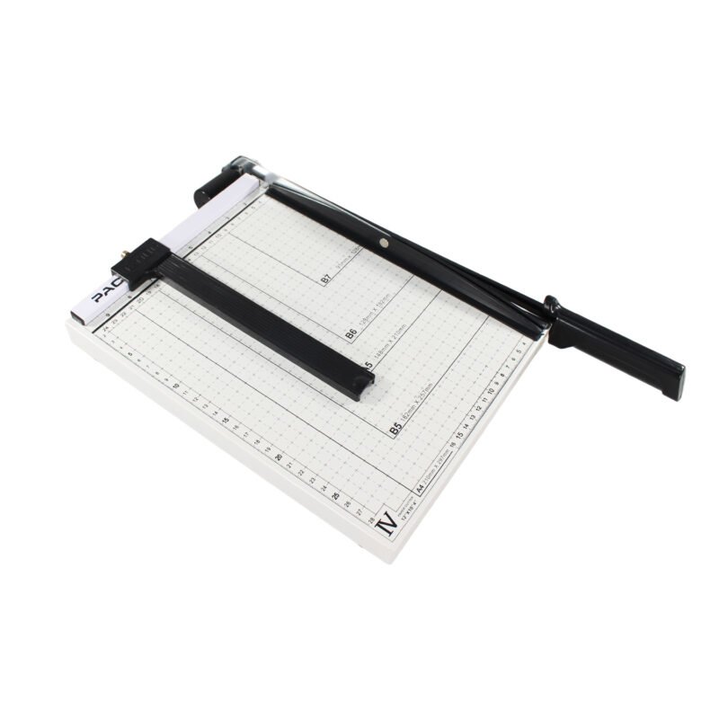 guillotina a4, 300x250mm, corta 12 hojas, base metalica, regleta paralela, empuÑadura ergonomica. — vista 9