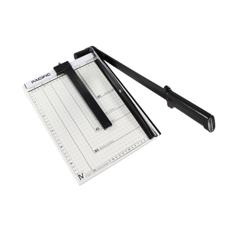 guillotina a4, 300x250mm, corta 12 hojas, base metalica, regleta paralela, empuÑadura ergonomica. — vista 10
