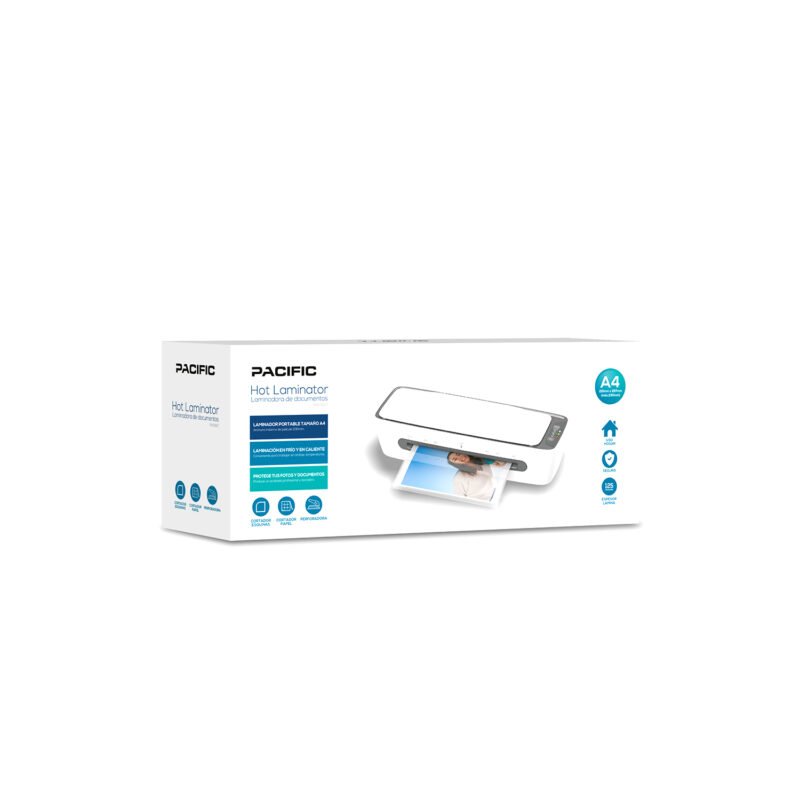 termolaminadora pacific 6 en 1 a4, velocidad 370 440mm/min, 400w, cortador y perforadora — vista 3