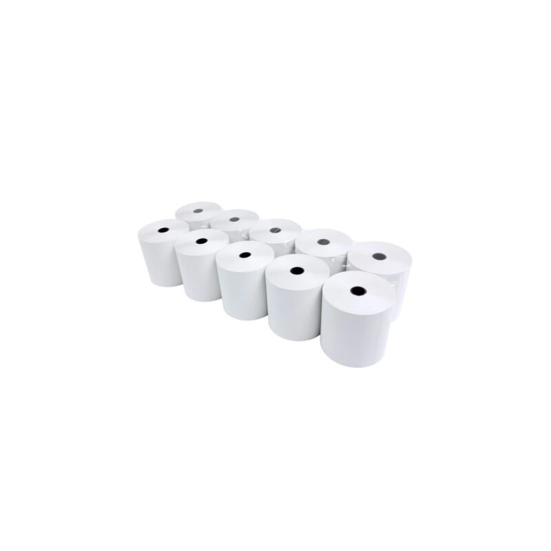 caja de 10 rollo papel termico de 80mm x 80mm — vista 3