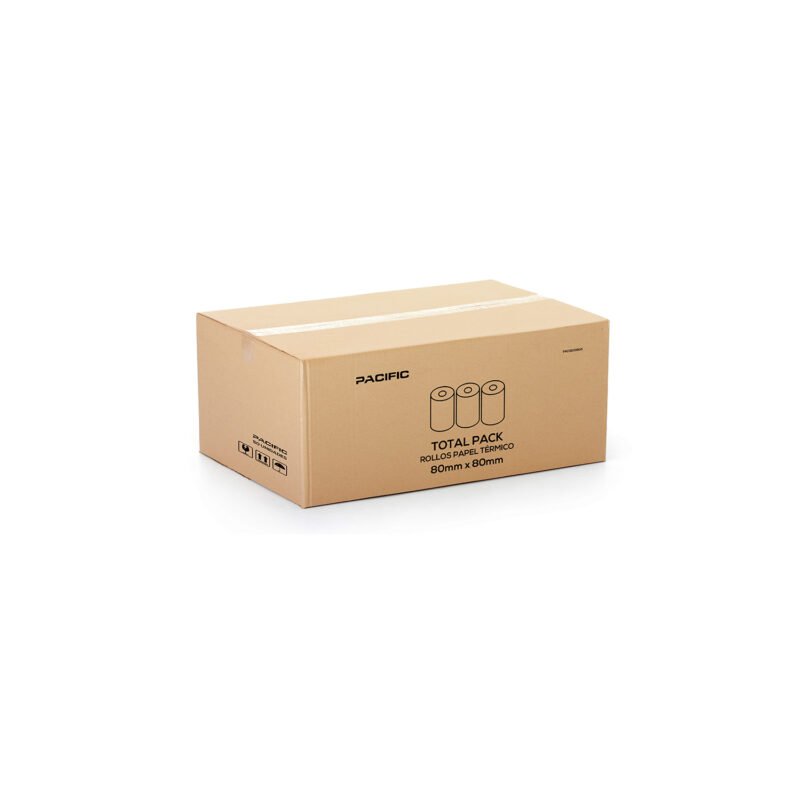 caja de 10 rollo papel termico de 80mm x 80mm