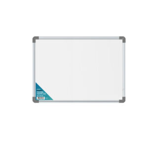 pizarra pacific 30x40cm magnetica, bordes de aluminio, incluye plumon y 2 imanes circulares.
