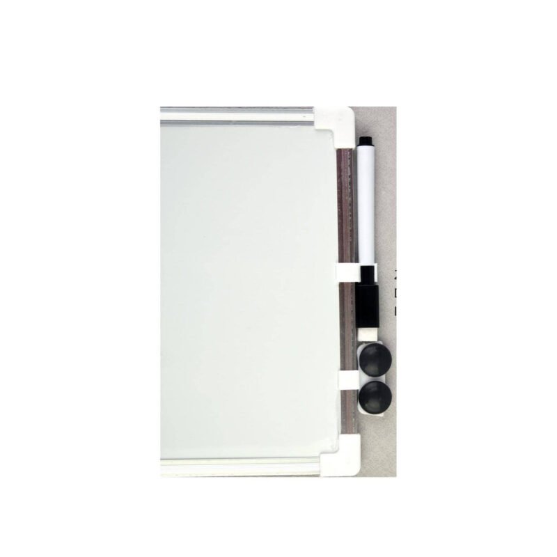pizarra pacific 30x40cm magnetica, bordes de aluminio, incluye plumon y 2 imanes circulares. — vista 4